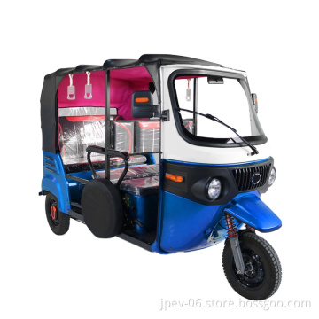 Jinpeng a lungo raggio batteria grande triciclo elettrico 7 sedili elettrici bajaj per adulto